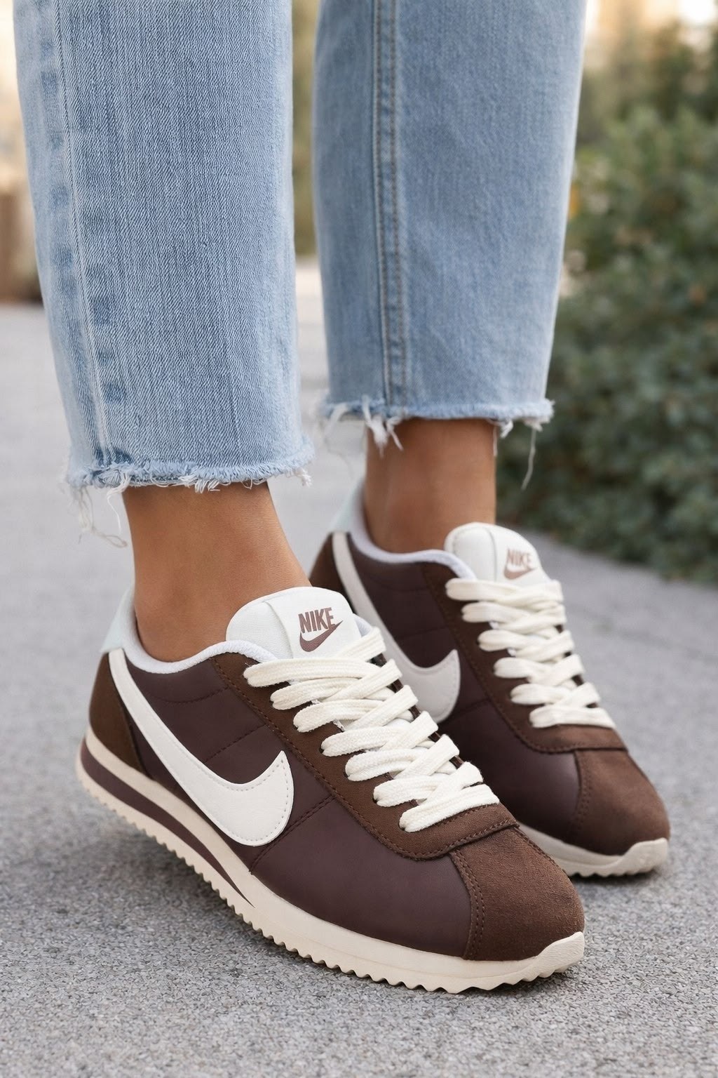 кроссовки cortez коричневые nike,кроссовки classic cortez leather nike,женские повседневные кроссовки nike classic cortez,кроссовки найк classic cortez leather nike коричневый,кроссовки женские nike к
