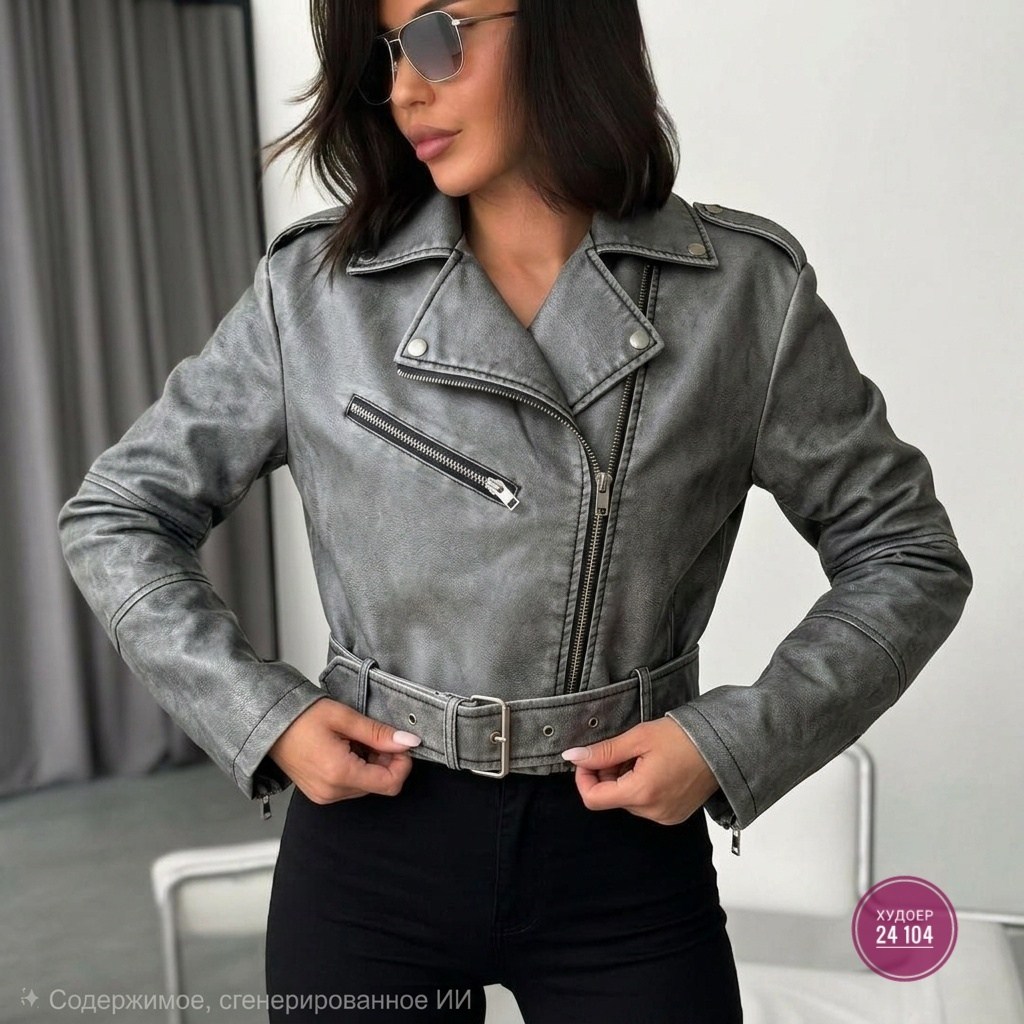 куртка косуха,женская косуха,кожаная куртка косуха janna banana цвет серый,кожаная куртка кожанка косуха,косуха