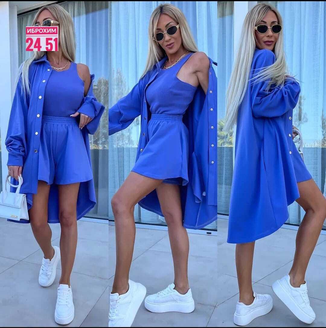 костюм женский тройка,женский костюм с шортами,костюм женский,костюм женский летний,одежда комплект