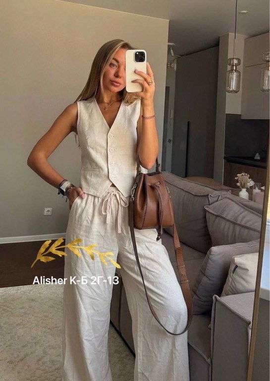 костюм брючный летний,летние костюмы женские,костюм с брюками палаццо,костюм с широкими брюками,костюм желтый