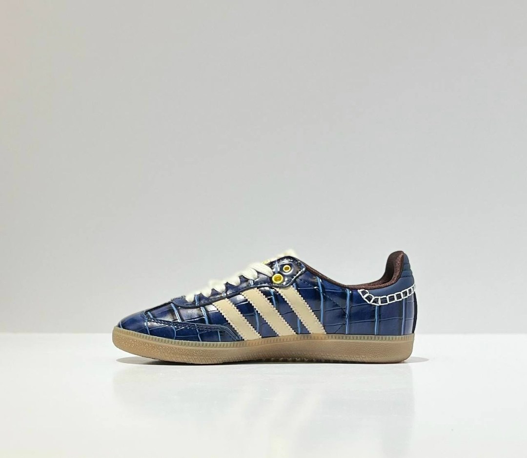 кроссовки adidas samba x wales bonner og croc - collegiate navy,adidas samba wales bonner navy croc,wales bonner x adidas samba og croc collegiate navy,кроссовки adidas x wales bonner samba og navy cr