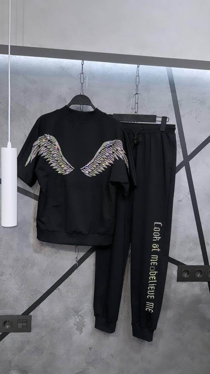 спортивный костюм с крыльями,костюм с крыльями,женские спортивные костюмы с крыльями,спортивный костюм 4хл(54/56) с крыльями