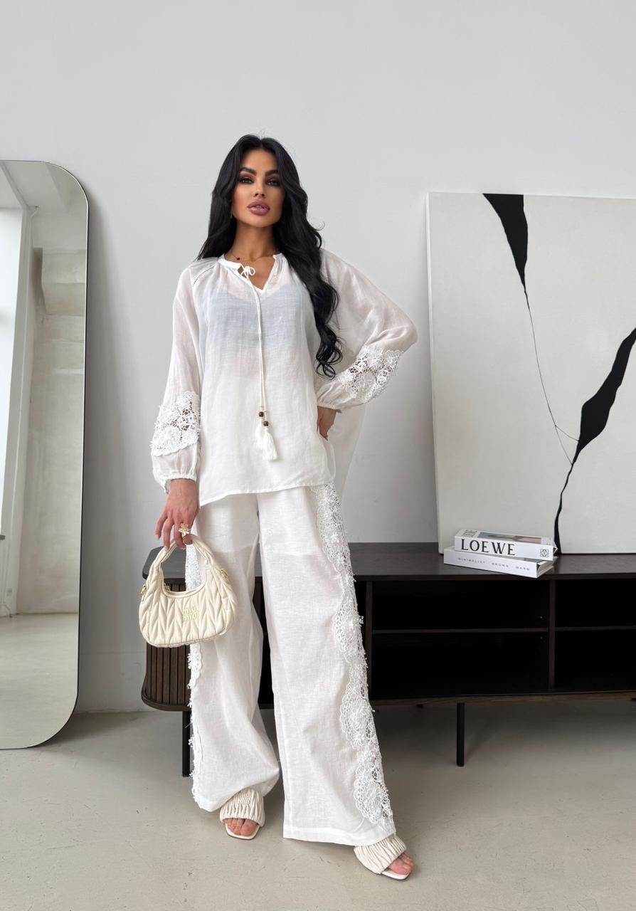 костюм белый,льняной костюм,женские костюмы,элегантный брючный костюм,костюм
