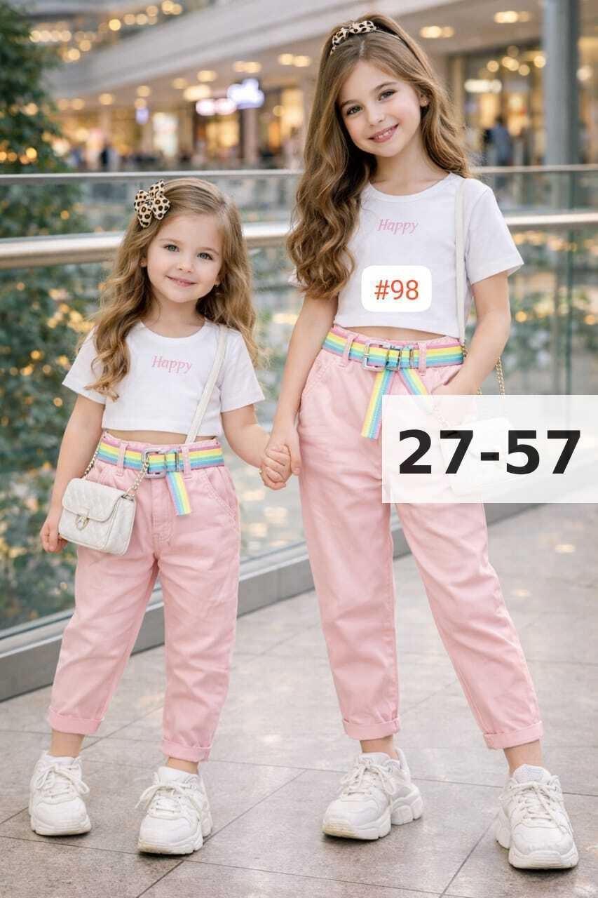 брюки для девочек,комплект одежды для девочек,костюм для девочек,летний костюм для девочек,модная одежда для девочки