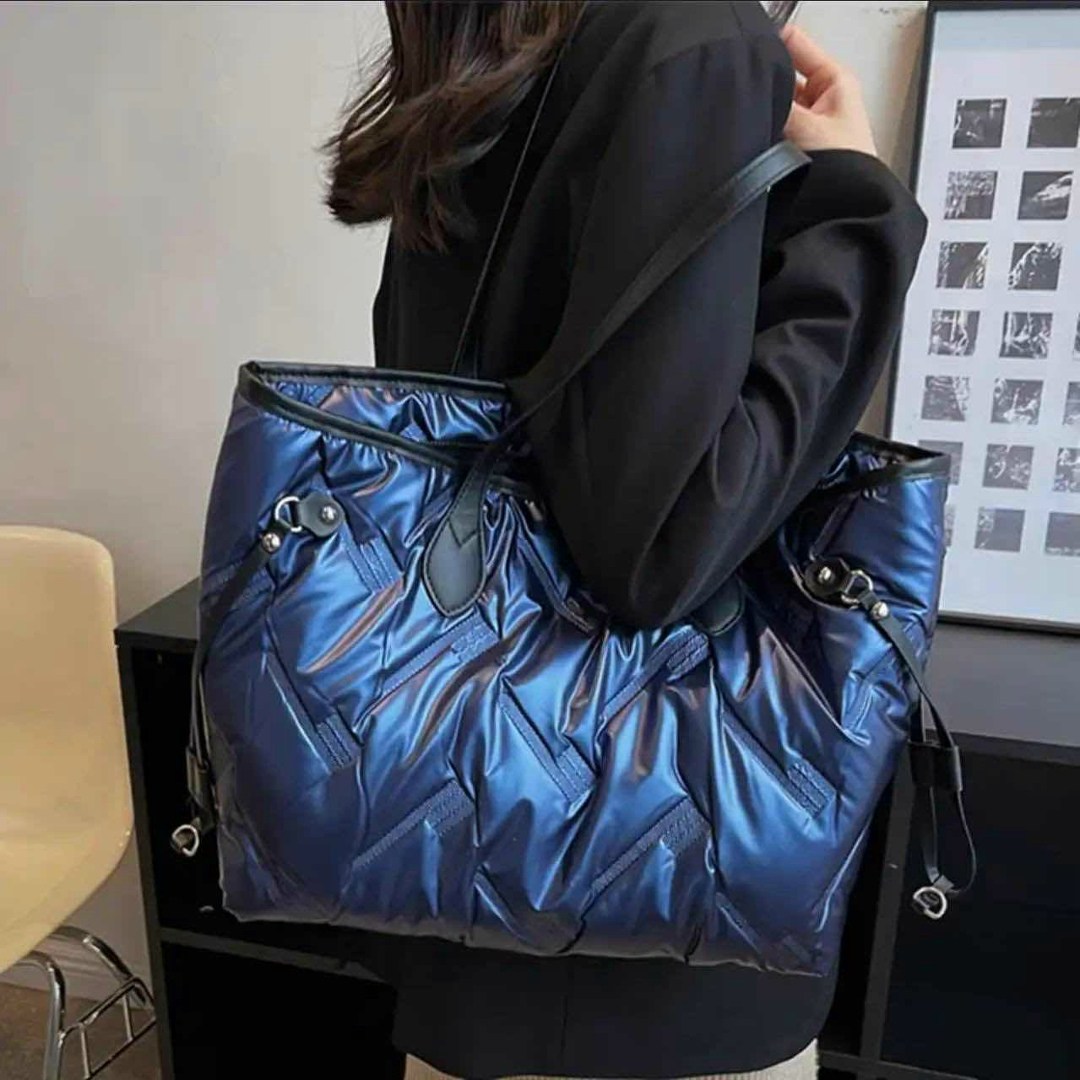 сумка шоппер стеганая болоньевая,модная женская сумка,сумка шоппер стеганая дутая болоньевая,сумка,сумка шоппер женская дутая стеганая большая