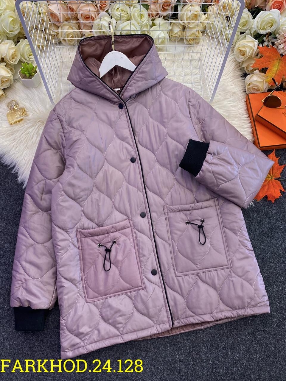 стеганая куртка с капюшоном 64-72,куртка демисезонная,куртка женская,женская демисезонная куртка,куртка зимний с капюшоном