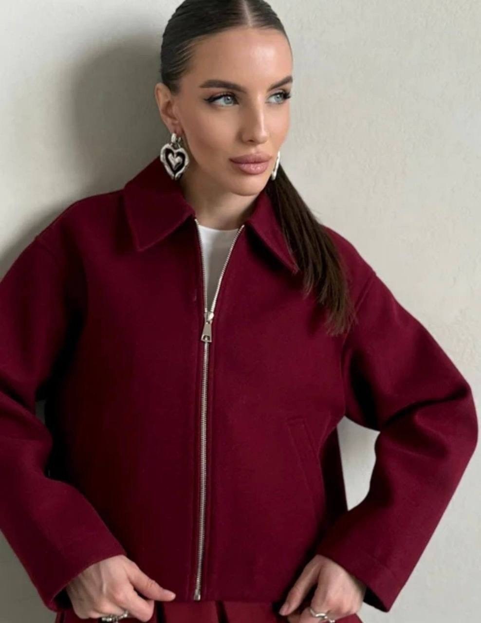 короткое пальто,повседневная куртка,модная куртка,короткая куртка,модная коричневая короткая шерстяная куртка для женщин