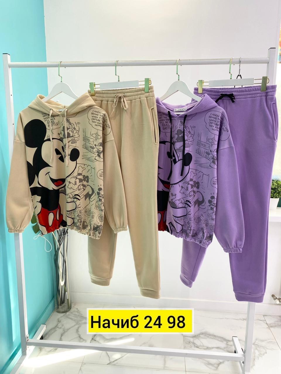 спортивный костюм с микки маусом женский,cпортивный костюм теплый,женский спортивный костюм на флисе,костюм на флисе,спортивный костюм микимаус женский