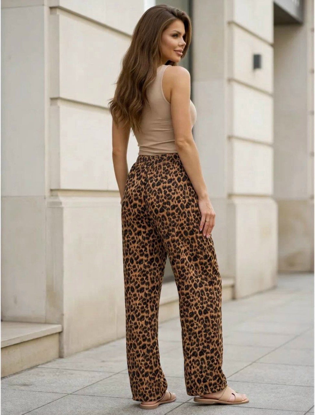 женские брюки,брюки для дома,брюки летние палаццо,леопардовые штаны,широкие брюки