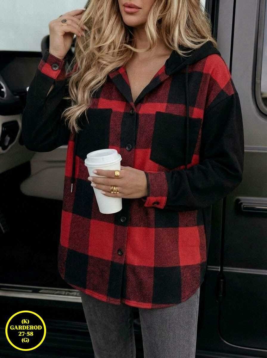 рубашка в клетку с капюшоном,рубашка женская,рубашка в клетку женская,рубашка оверсайз теплая в клетку удлиненная amy store,рубашка женская в клетку оверсайз