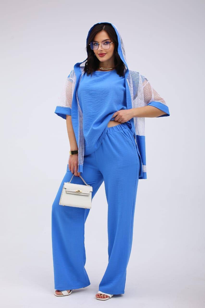 костюм женский,брючной костюм,летние костюмы,брючный комплект,костюм с брюками
