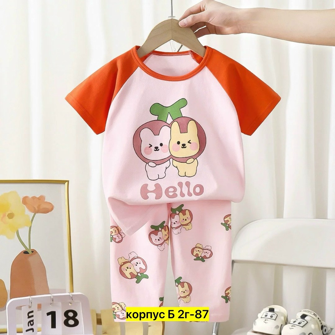 комплект одежды moocie,пижама для малыша,комплект одежды девочке,комплект пижама,пижама летняя