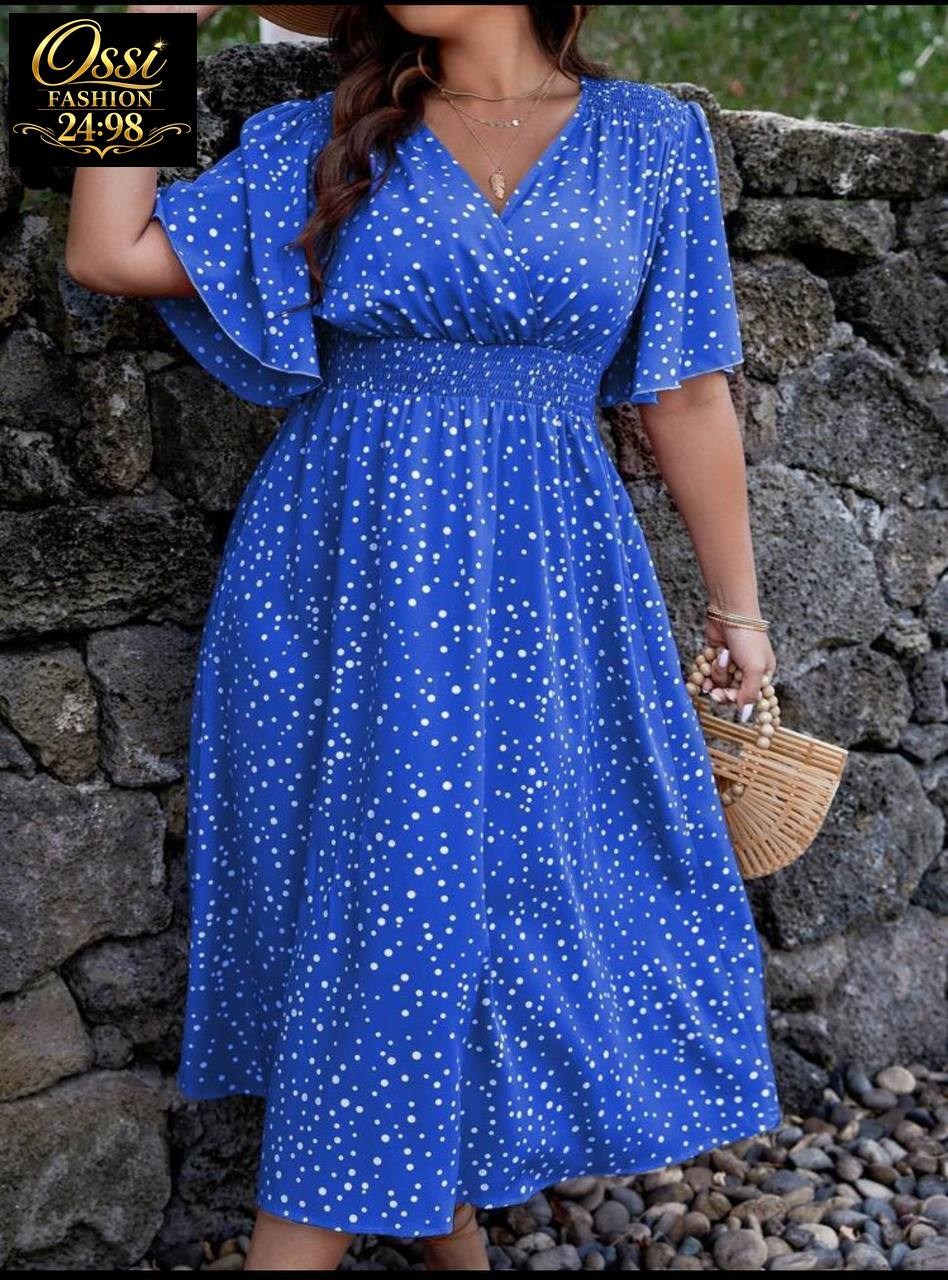 женственное платье в горошек,летнее женское платье,платья в горошек,платье с поясом,платья для полных