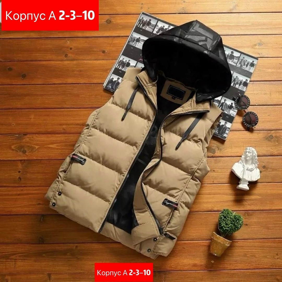 жилет с капюшоном мужской,жилет с капюшоном,жилетка с капюшоном,жилет повседневный,жилет утепленный мужской