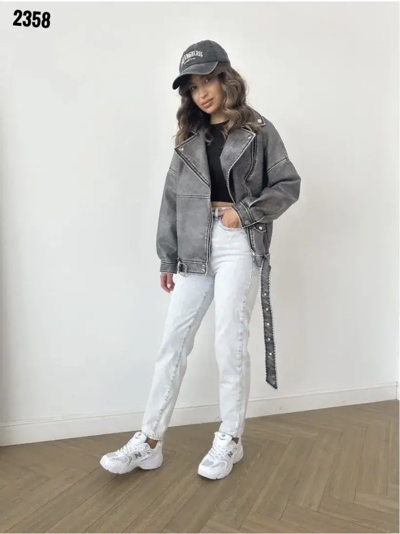 косуха серая женская,женская кожаная куртка косуха оверсайз,куртка косуха серая,куртка косуха серая из эко кожи,кожаная куртка