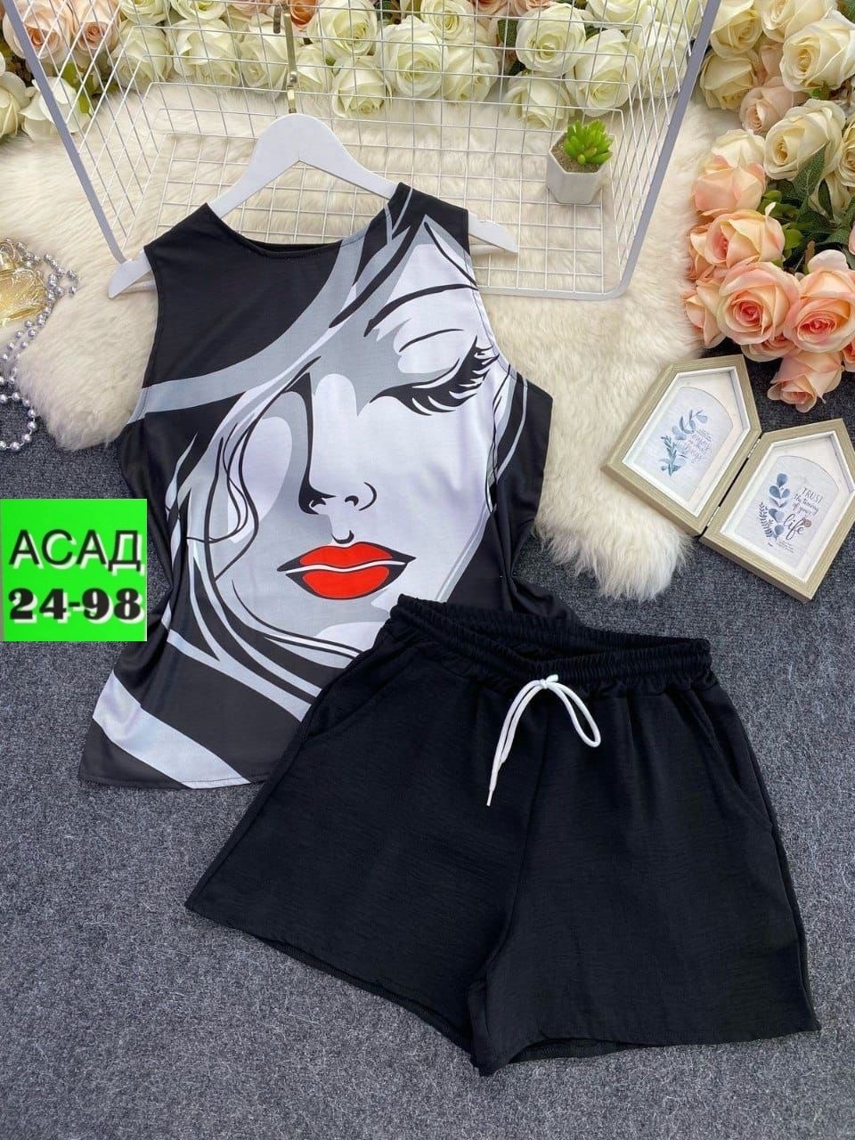 женский костюм с шортами,женские комбинезоны,женские летние комплекты,костюм женский,женский костюм двойка