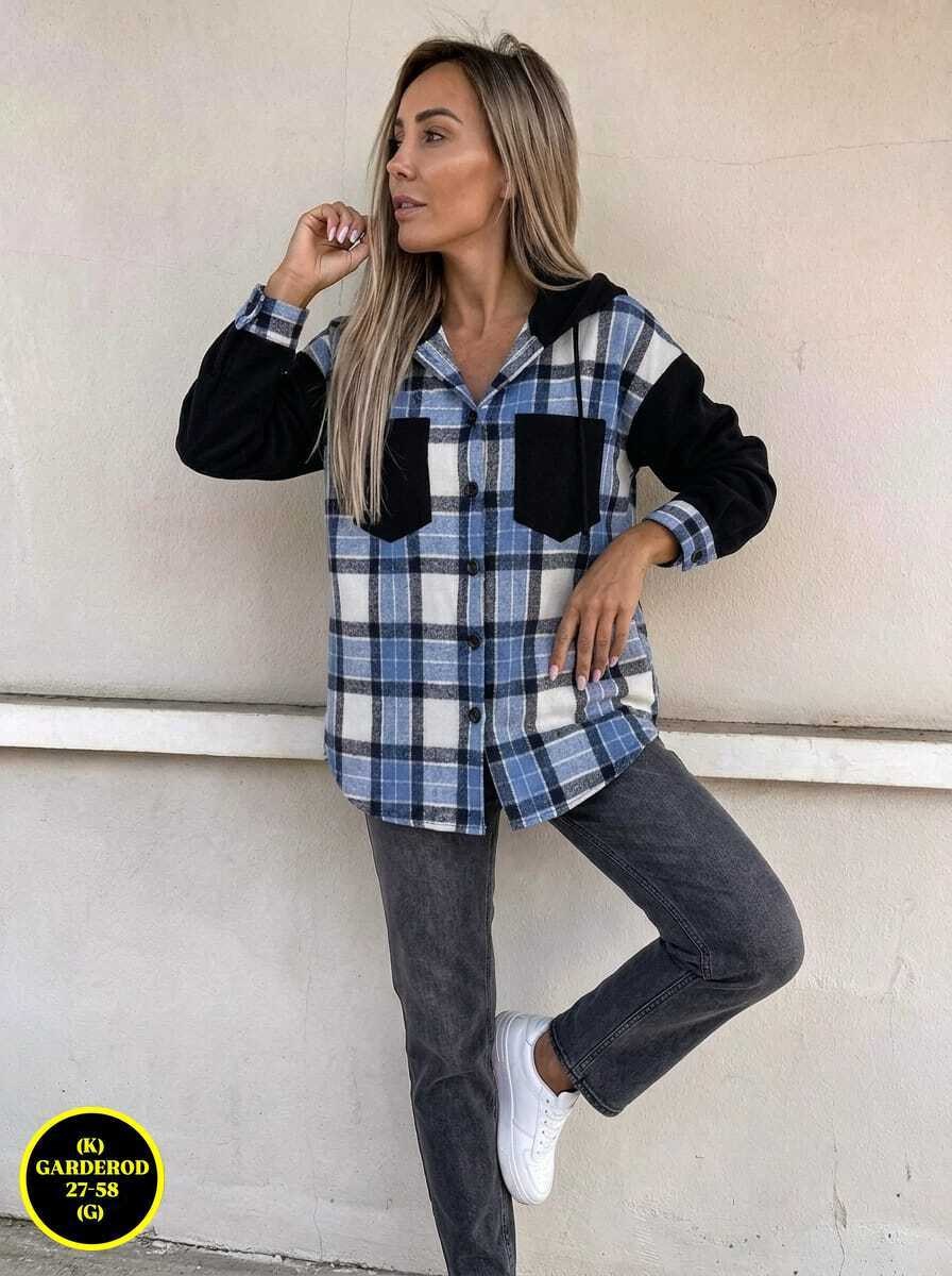 рубашка в клетку с капюшоном,рубашка женская,рубашка в клетку женская,рубашка оверсайз теплая в клетку удлиненная amy store,рубашка женская в клетку оверсайз