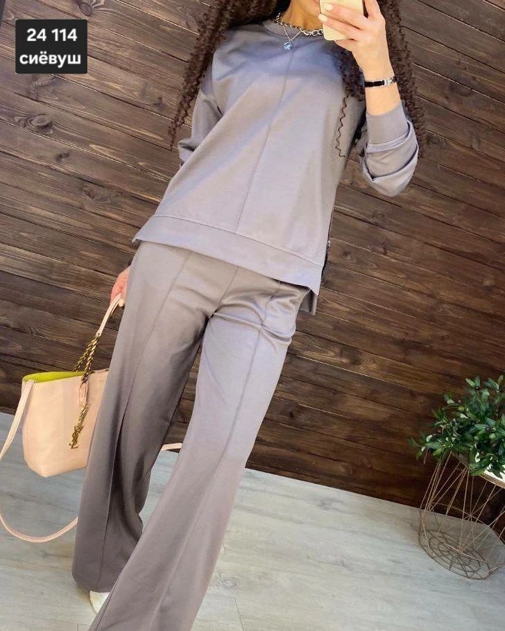 брючный костюм свободного кроя,костюм двойка женская,костюм женский,костюм с широкими брюками,костюм с брюками