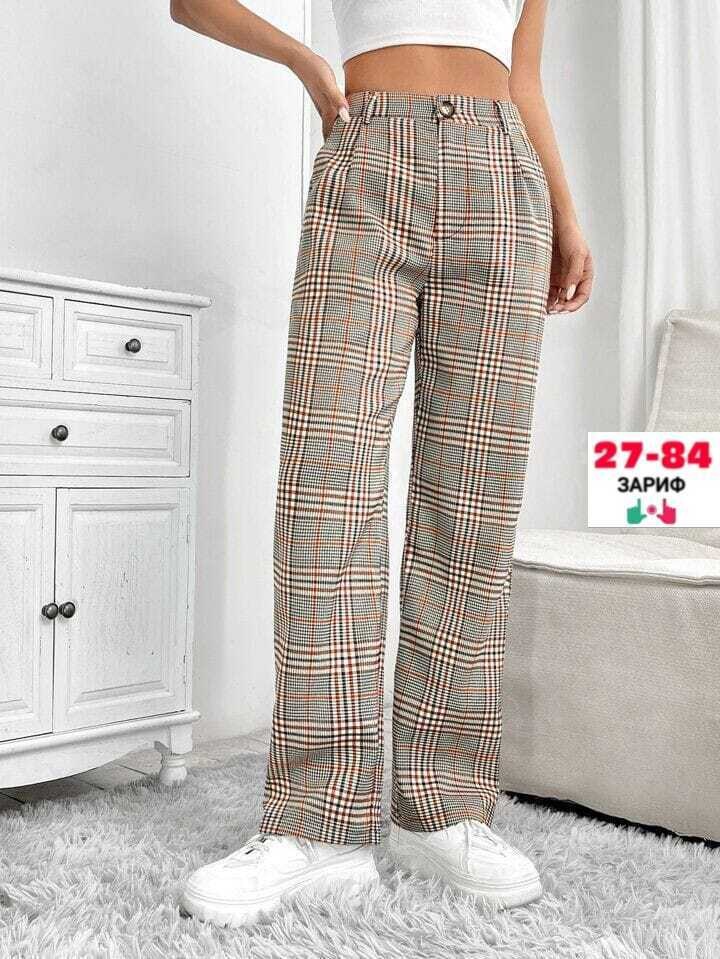 брюки в клетку,брюки в клетку с карманами,теплые брюки в клетку женские,брюки женские в клетку,женские брюки