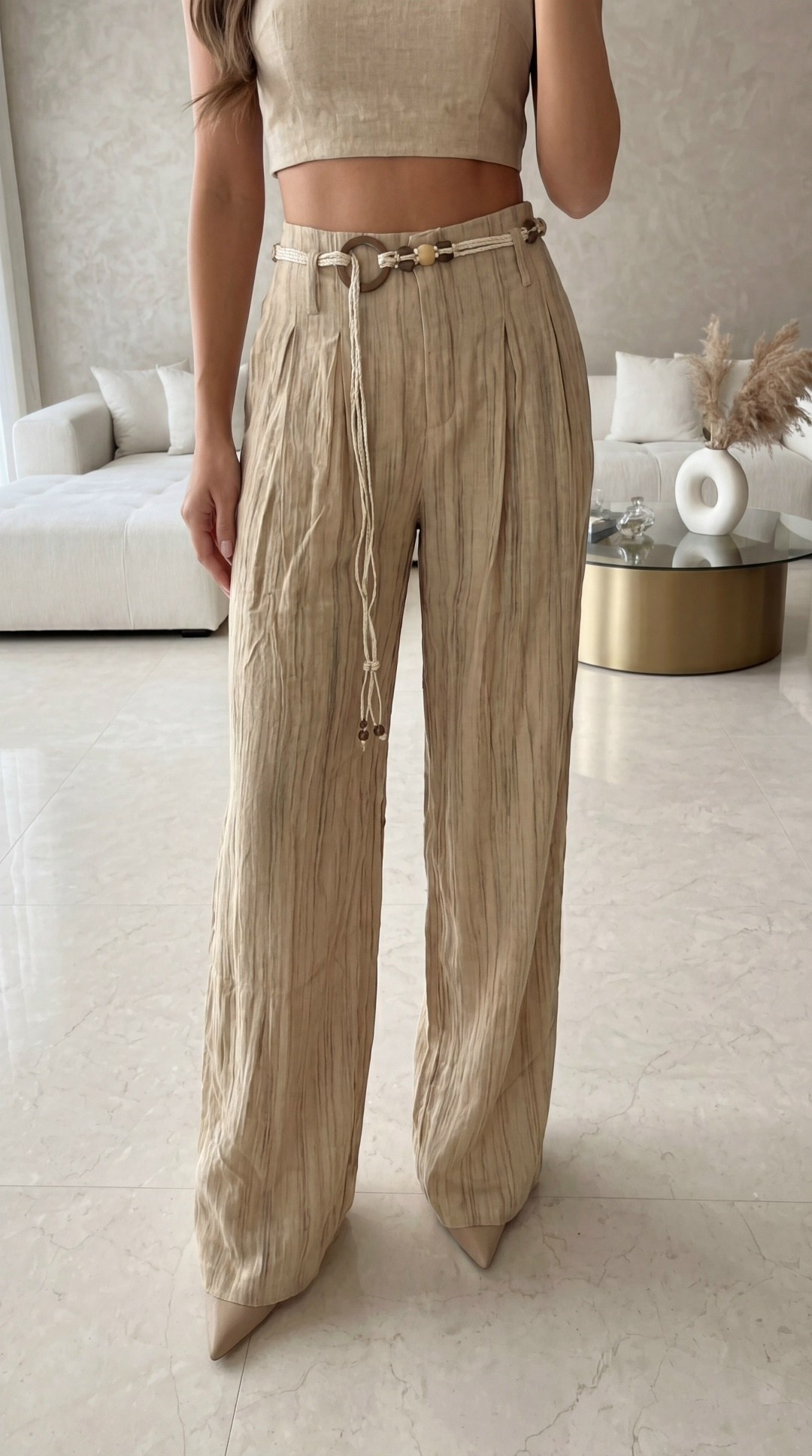 трикотажные брюки палаццо,брюки палаццо,широкие брюки,брюки бежевые,брюки свободные