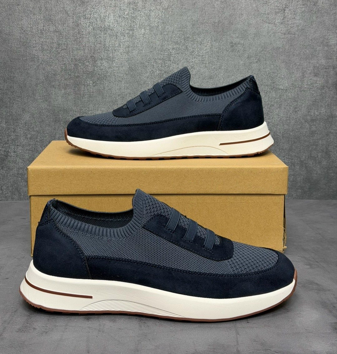 замшевые кроссовки loro piana week end walk - blue,кроссовки loro piana,,замшевые кроссовки,мужские кроссовки