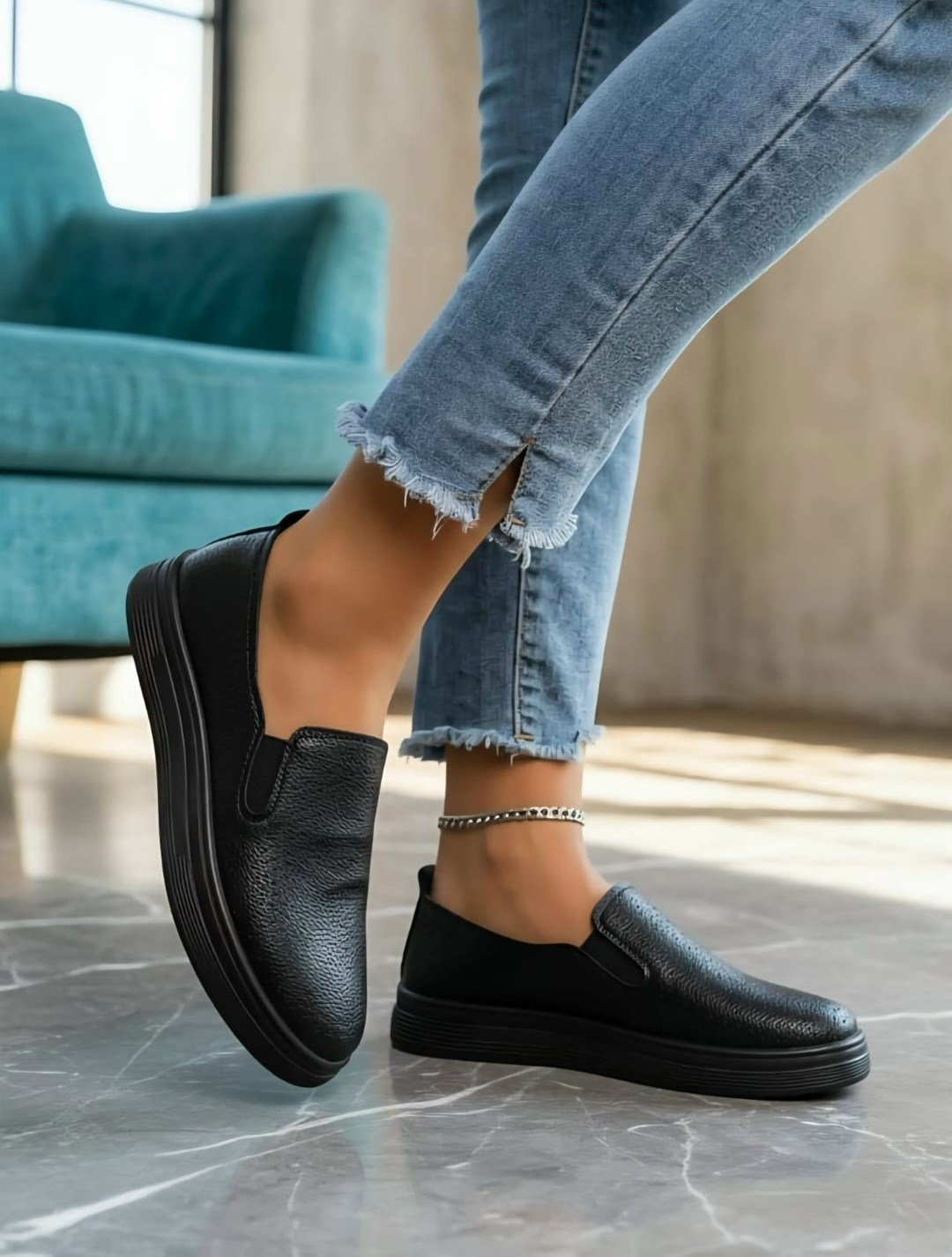 ,женские слипоны, женская,туфли на плоской подошве,повседневная