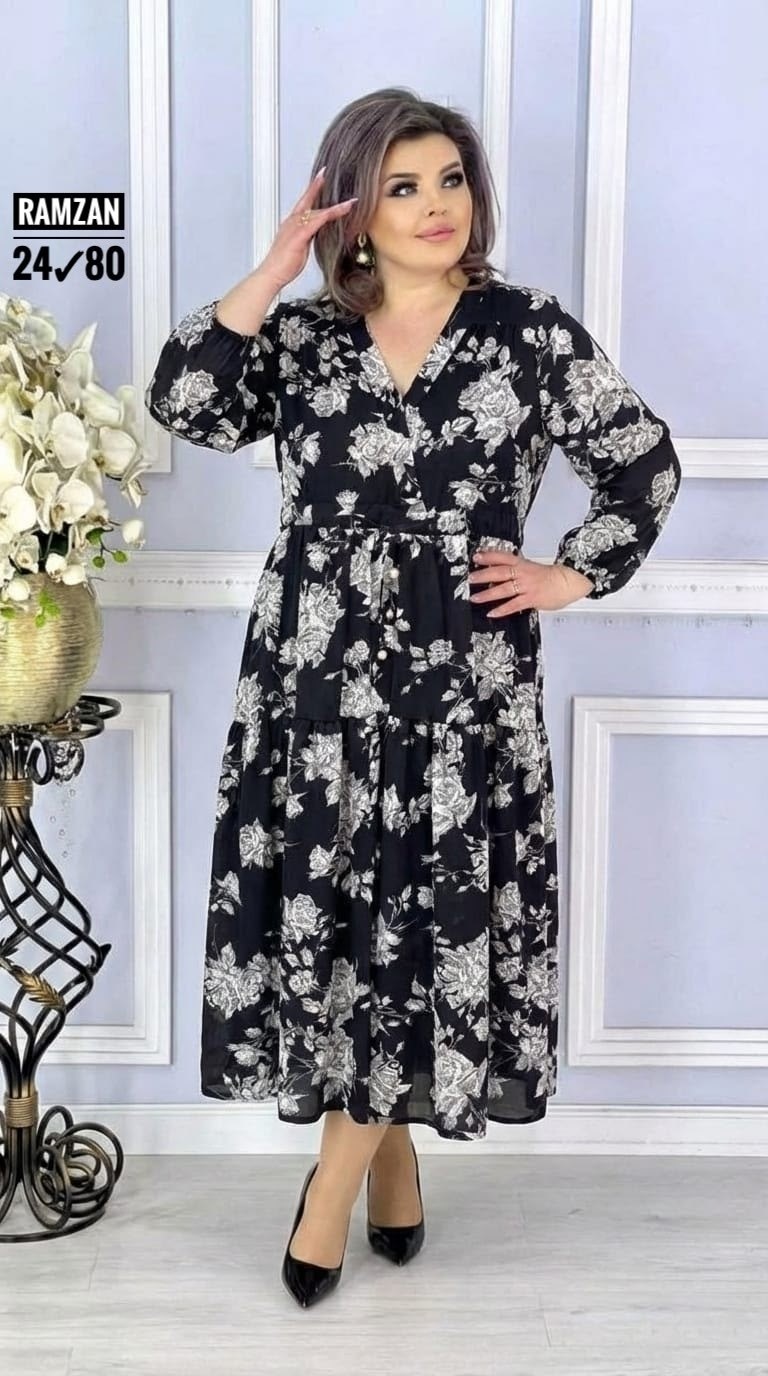 шифоновое платье большие размеры,женское платье больших размеров,платье больших размеров,платье женское,повседневное платье больших размеров