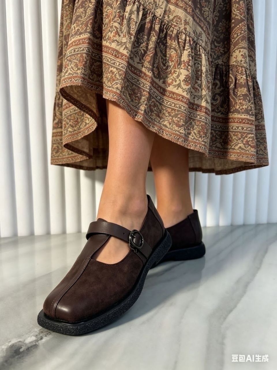 ,женская ,повседневные туфли,лоферы,лоферы коричневые с ремешком замшевые