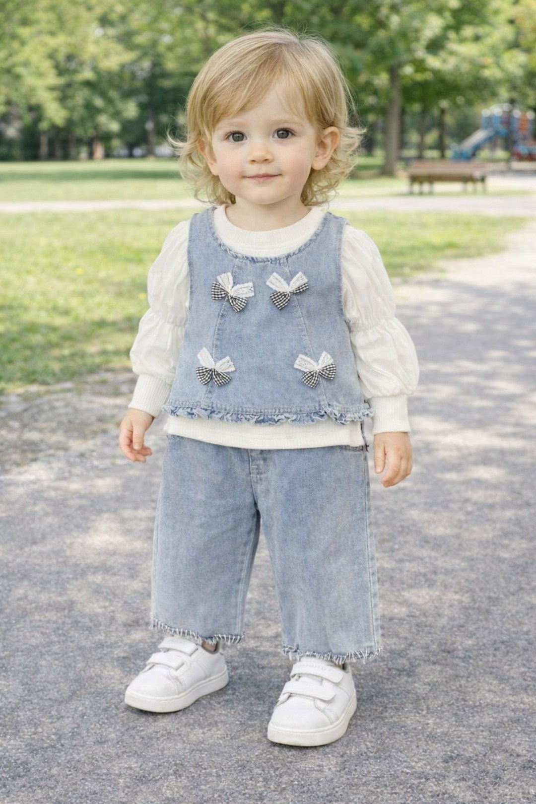 детская мода,детский джинсовый комбинезон,одежда для маленьких девочек,платья для малышей,