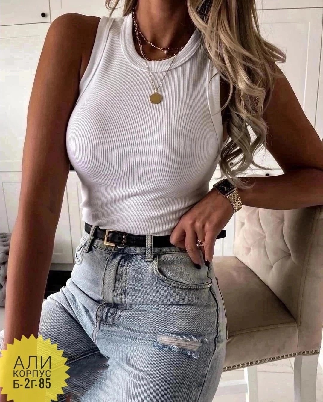 трикотажный топ,юбка джинсовая,женские топы,юбка джинс,майка женская