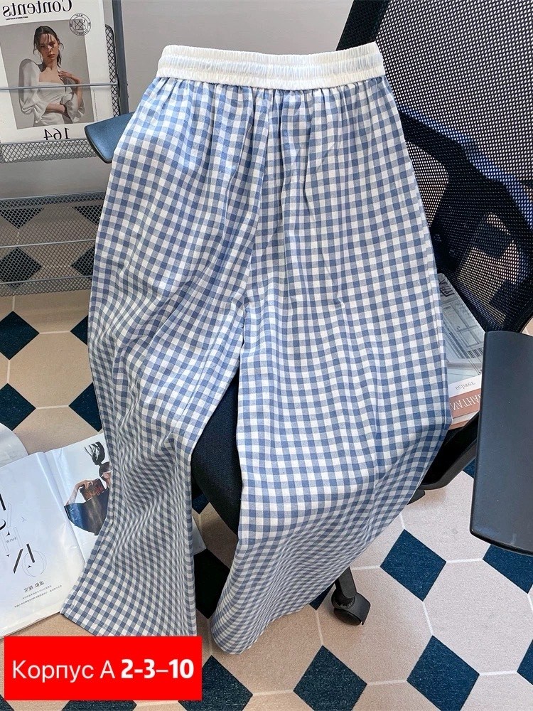 клетчатые штаны женские широкие,женские брюки в клетку,штаны в клетку,брюки в клетку,широкие брюки в клетку