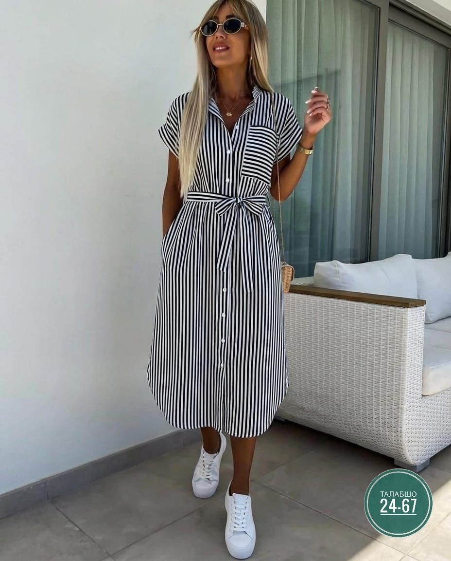 платье рубашка в полоску,женское платье летнее повседневное,повседневные платья,платья в полоску,платье женское