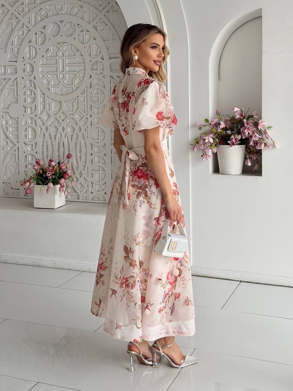 платье шифоновое,платье с нежным цветочным принтом,платье нежное,шелковое платье,платье летнее женское