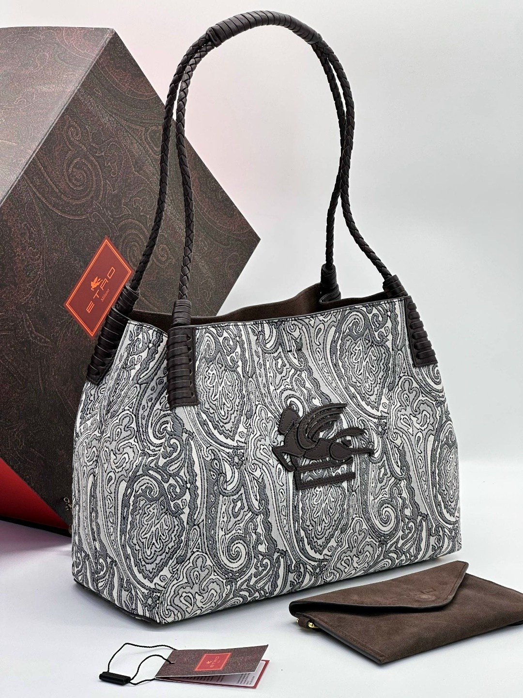 сумка,женская сумка,etro средняя сумка-тоут paisley libra коричневый,сумки для женщин,сумка etro