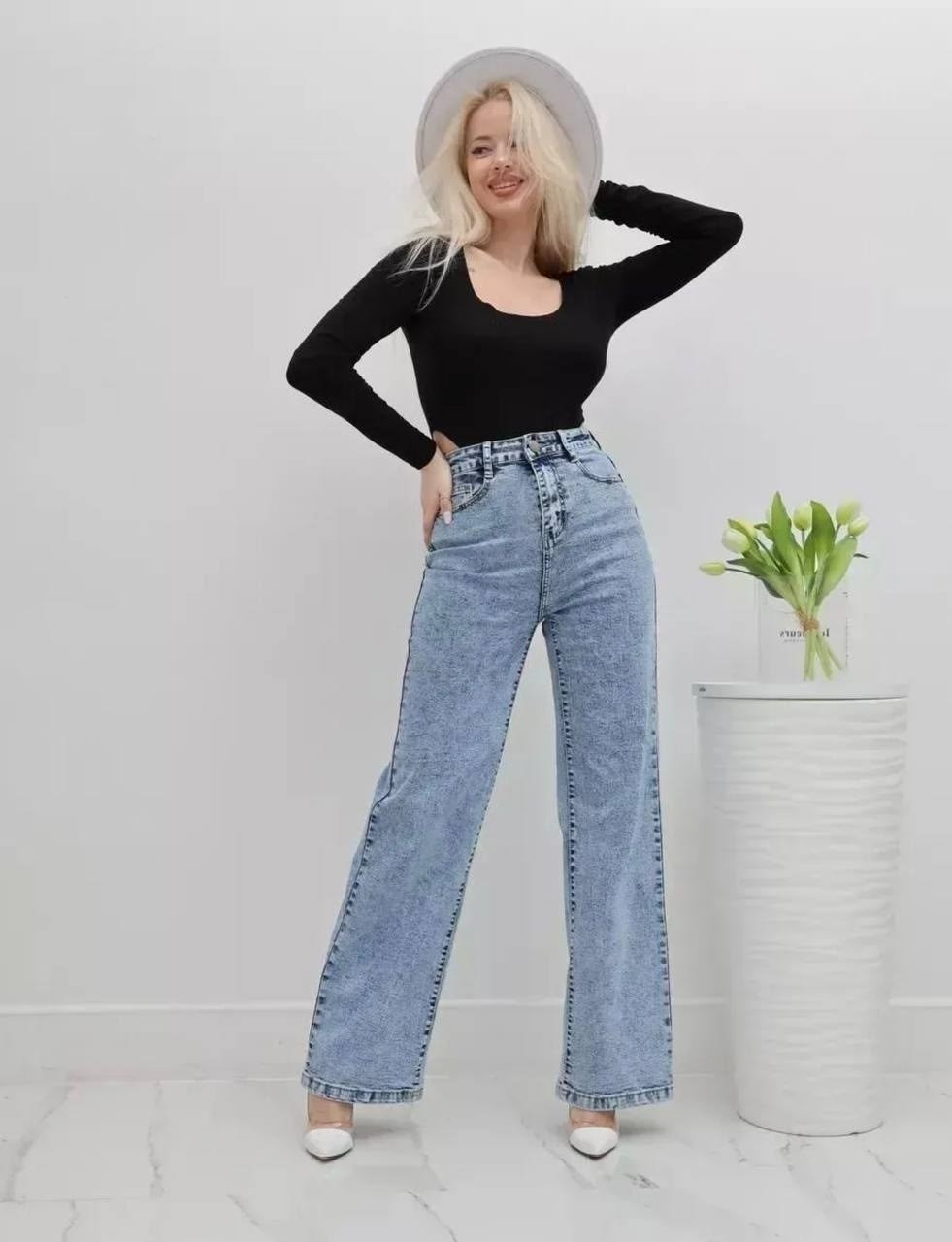 голубой джинсы широкие трубы клеш,джинсы женские,джинсы женские широкие,джинсы широкие,джинсы