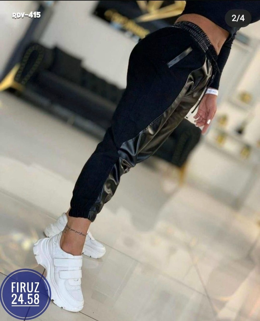 брюки джоггеры из экокожи,джоггеры женские,комбинированные брюки кожа и трикотаж,джоггеры кожаные,спортивные женские брюки