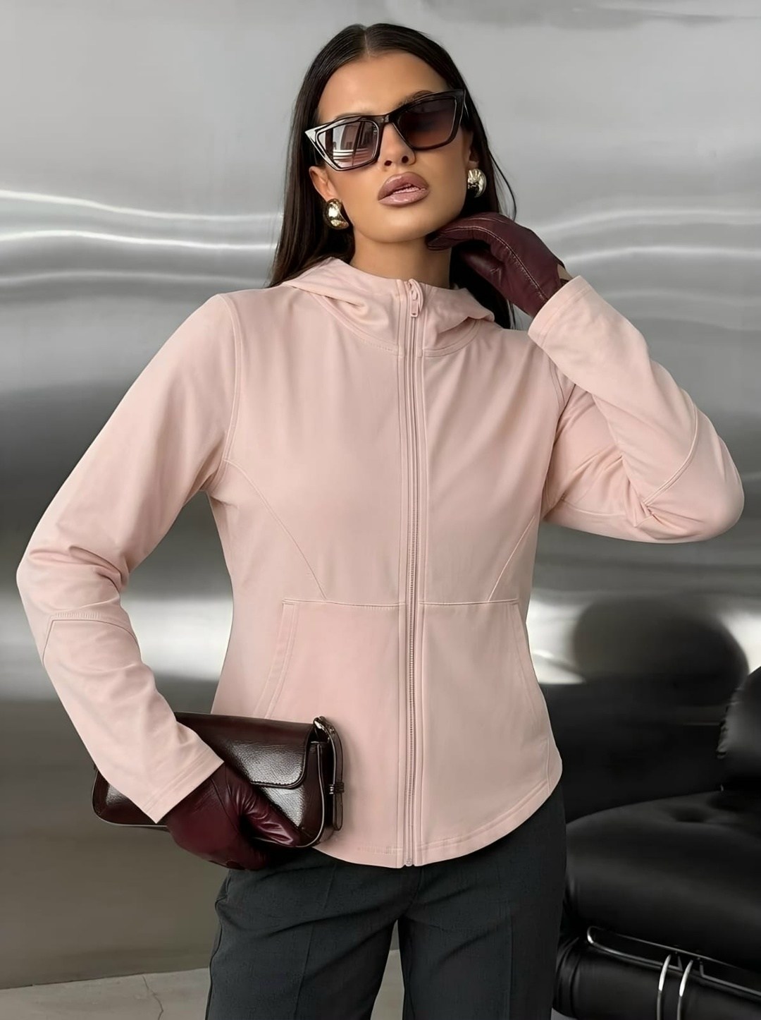 модная толстовка,женская толстовка на молнии,женская кофта,толстовка с длинными рукавами,женская толстовка