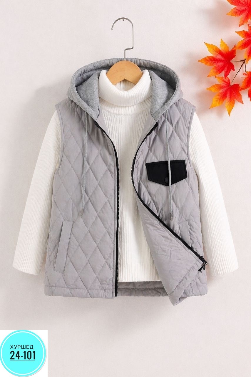 жилетка демисезонная,детский жилет,демисезонный жилет,жилет для девочек,жилет с капюшоном