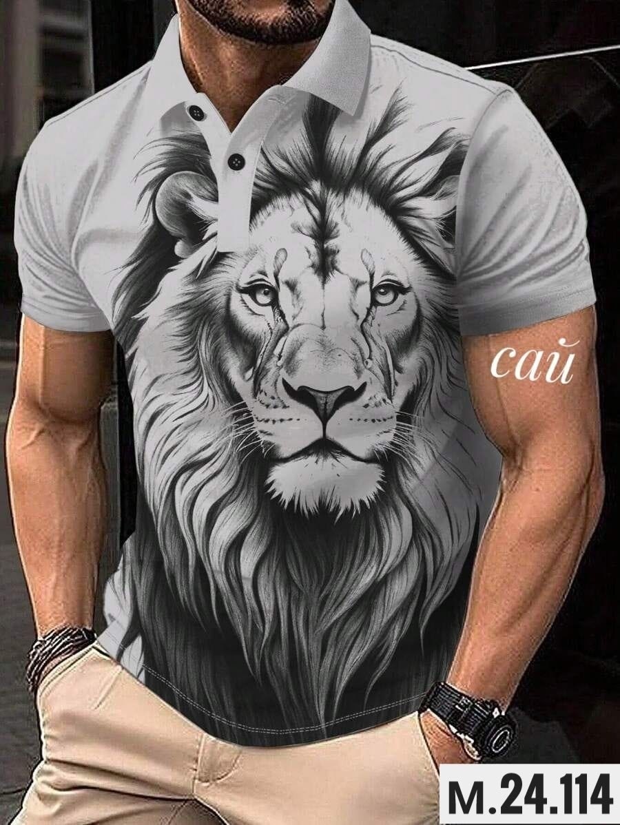 футболка для мужчин хб,футболка поло мужская,мужская рубашка поло с принтом,футболка для мужественных образов с королем,футболки мужские с принтом