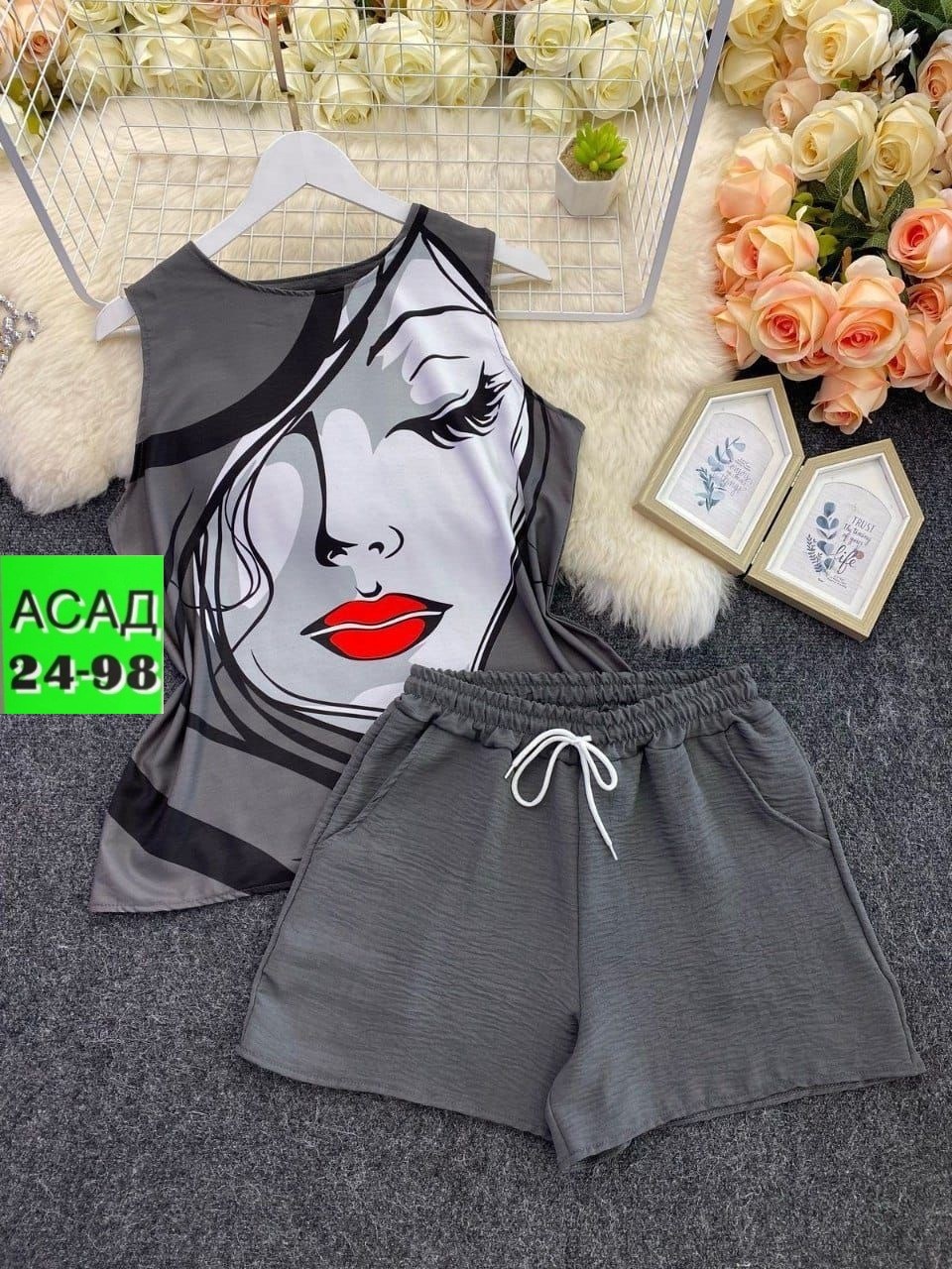 женский костюм с шортами,женские комбинезоны,женские летние комплекты,костюм женский,женский костюм двойка