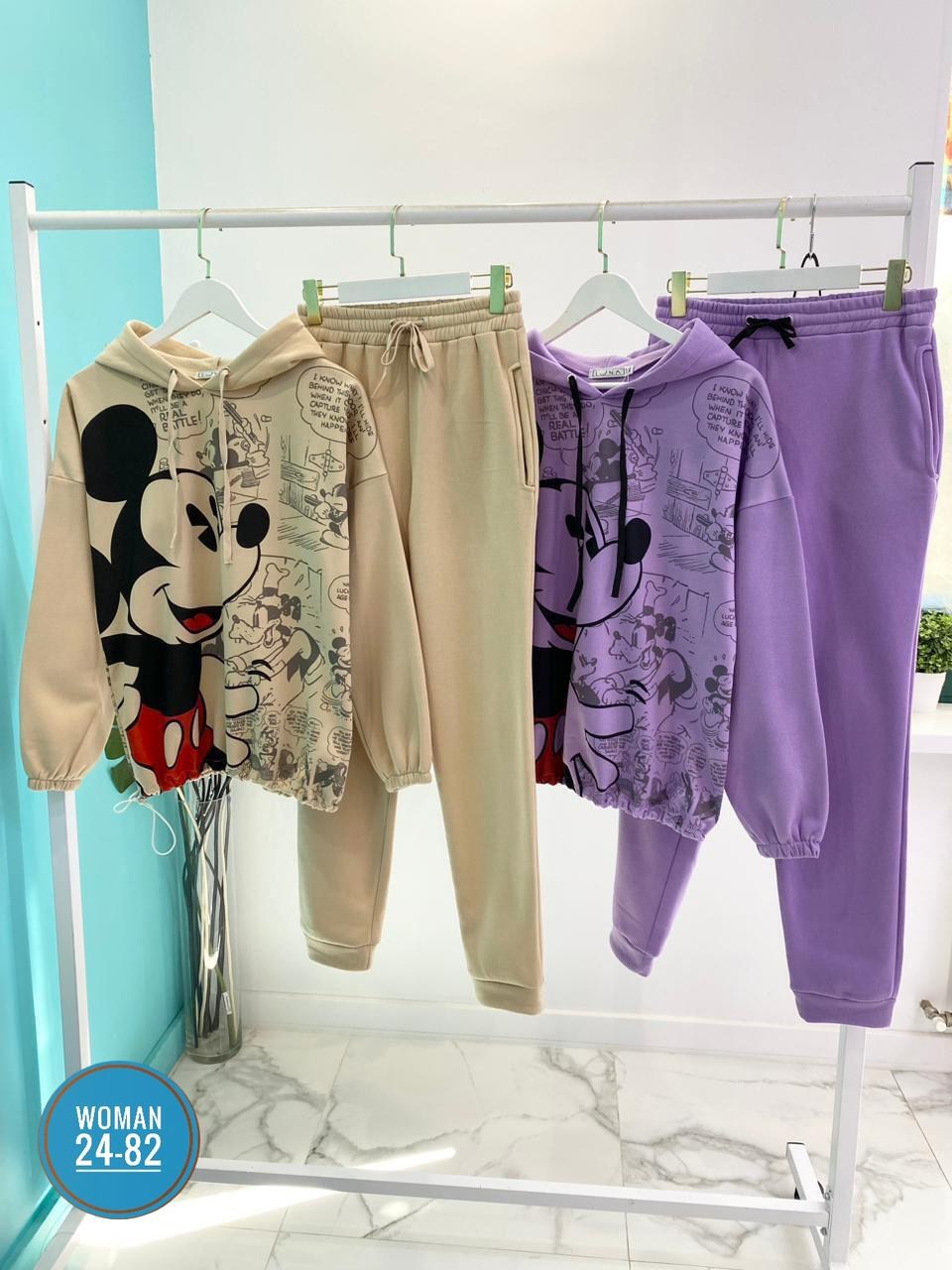 спортивный костюм с микки маусом женский,cпортивный костюм теплый,спортивный костюм микимаус женский,женский спортивный костюм на флисе,женский спортивный костюм на флисе микки