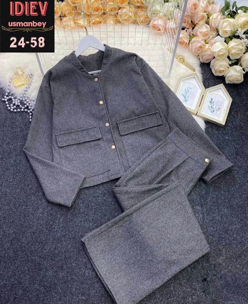 женский костюм ткань кашемир,женский костюм двойка ткань кашемир,костюм брючный двойка женский,трикотажные костюмы,вязаный костюм с брюками теплый оверсайз gh fashion