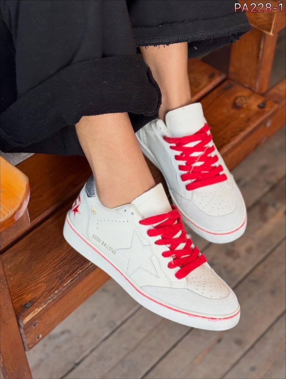 ,кроссовки golden goose ball-star low белый красный,кроссовки golden goose,кеды golden goose "ball star" красные,женские кроссовки