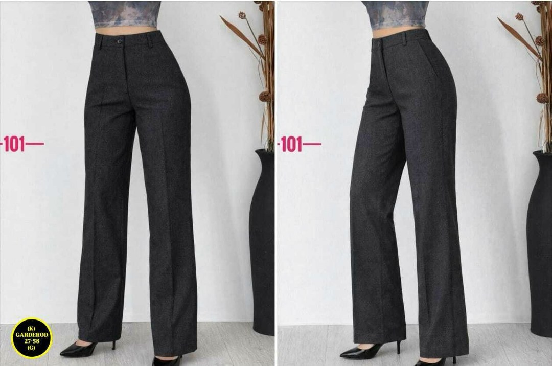 брюки прямые,классические брюки,модные брюки,брюки палаццо kiazo размер 42 серый,широкие брюки