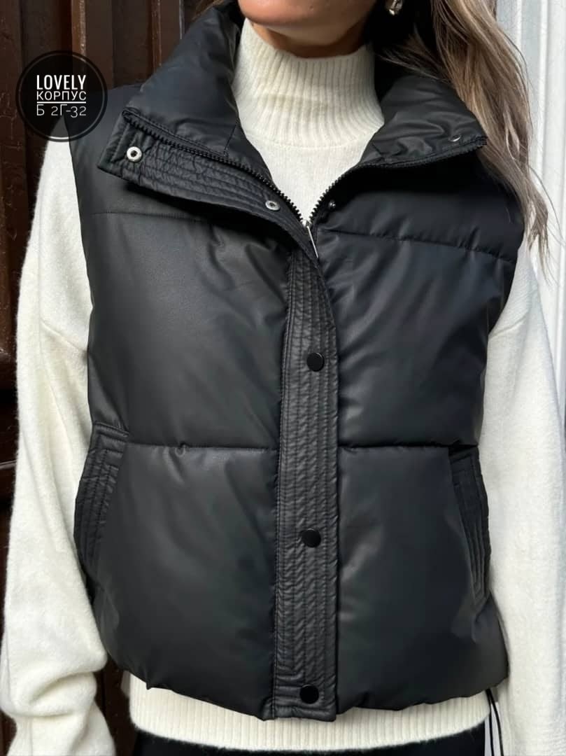 жилетка женская,жилетка экокожа,жилетка женская утепленная,жилетка утепленная безрукавка оверсайз,кожаная жилетка женская утепленная