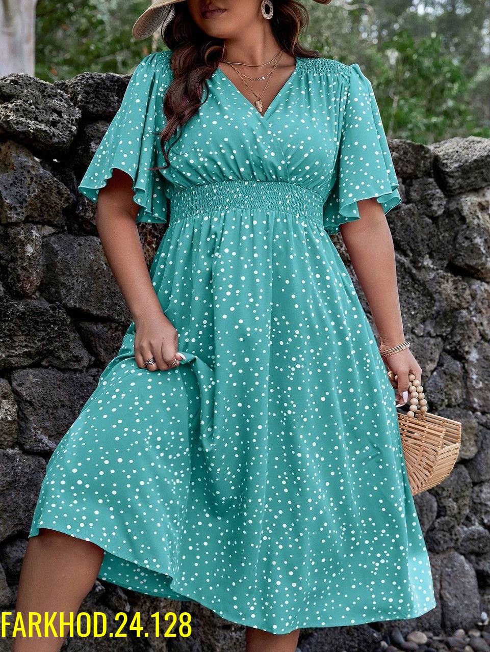 повседневное платье в горошек,платья в горошек,повседневное платье в горох,платье летнее,женские платья больших размеров