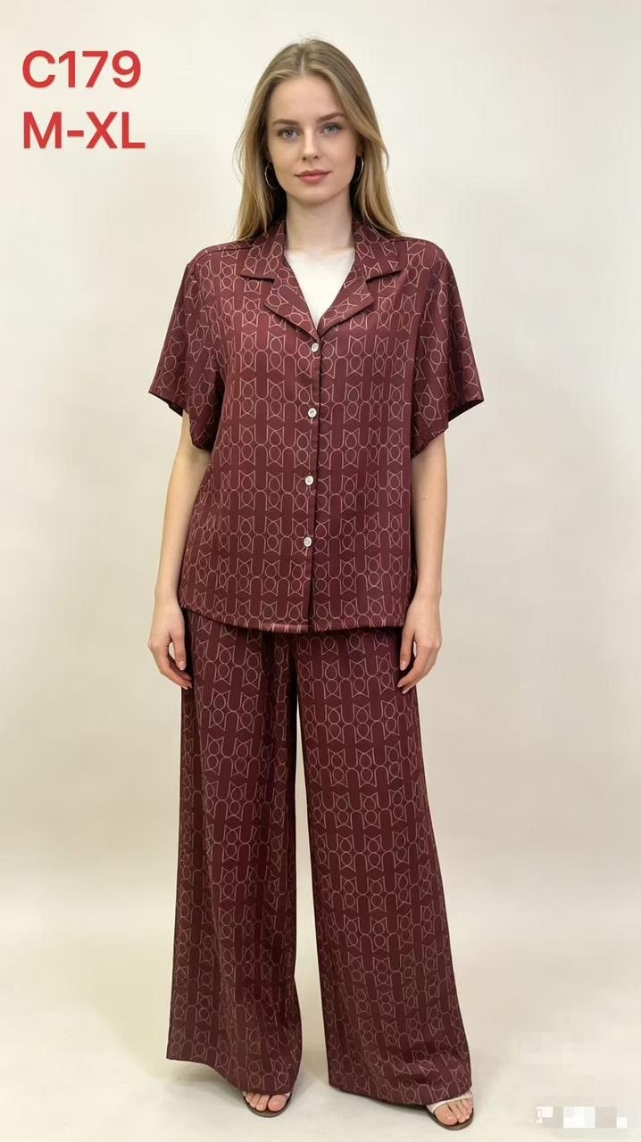 пижама женская,комплект пижама,женский костюм,пижама с рубашкой и брюками,пижама женская с брюками