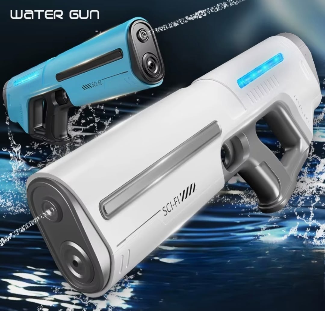 автоматический электрический водяной пистолет,электрический водяной пистолет,водяной пистолет автоматический,импульсный водяной пистолет,водяной пистолет большой