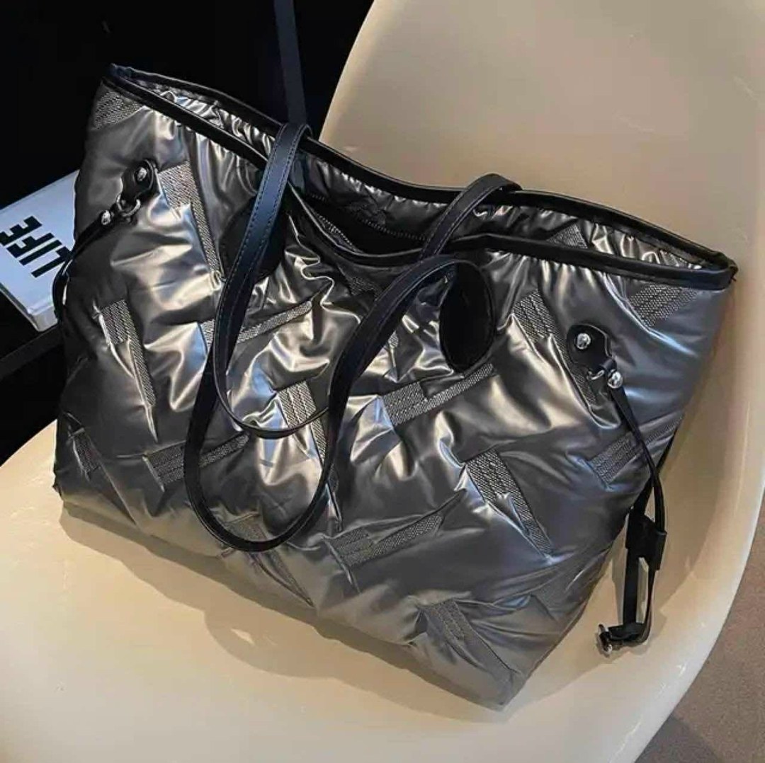 сумка шоппер стеганая болоньевая,модная женская сумка,сумка шоппер стеганая дутая болоньевая,сумка,сумка шоппер женская дутая стеганая большая