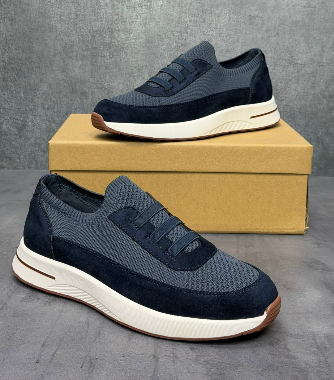 замшевые кроссовки loro piana week end walk - blue,кроссовки loro piana,,замшевые кроссовки,мужские кроссовки